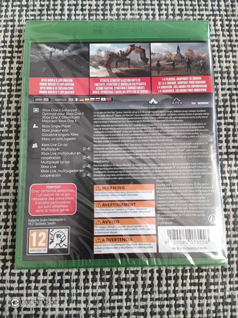 Gra Xbox One "Generation Zero", nowa, zafoliowana.