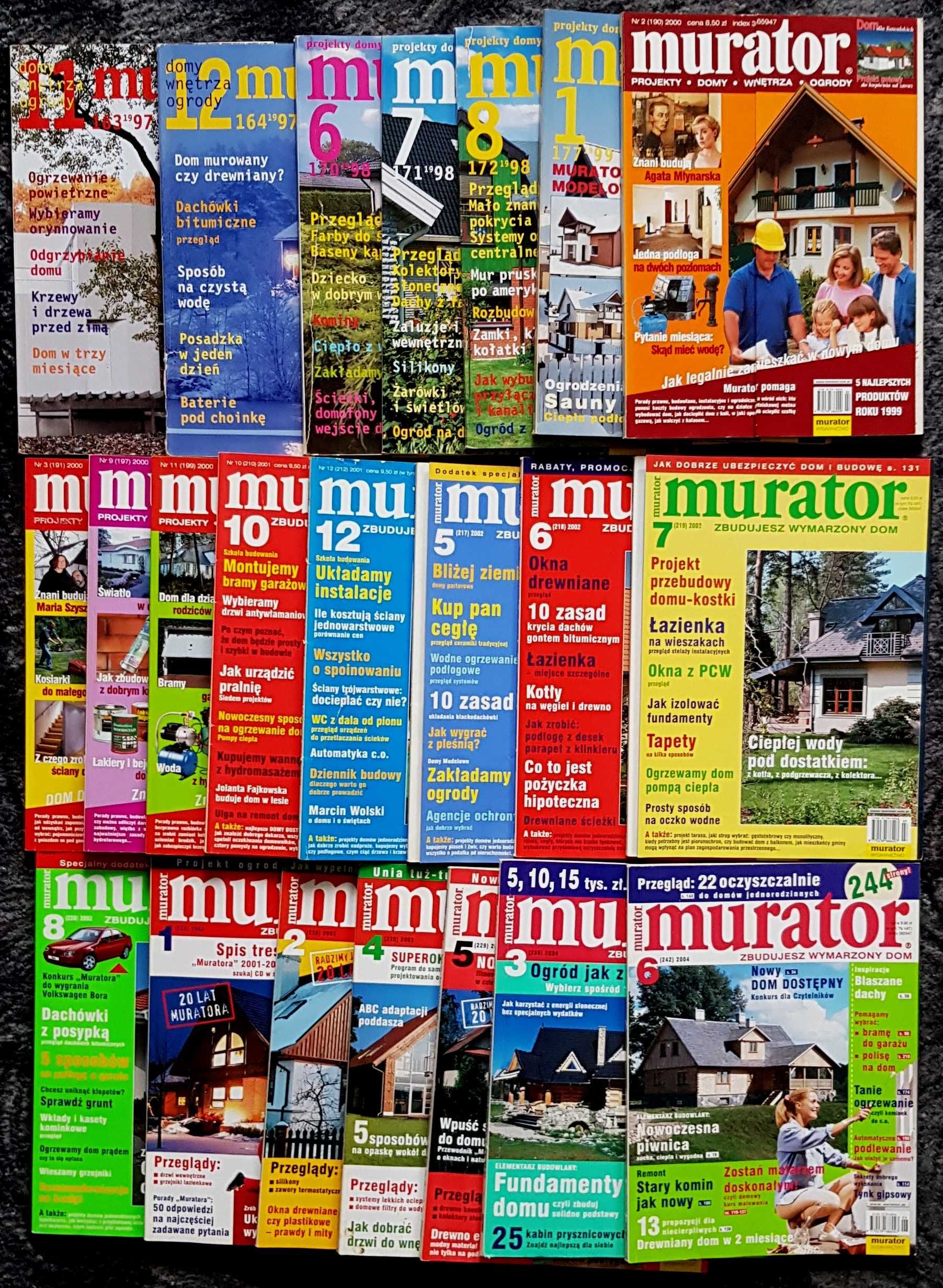 Murator egzemplarze od 1997 roku.