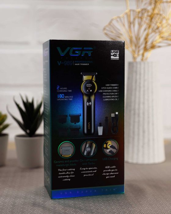 Тример з керамічним ножем VGR V-989 turbo mode