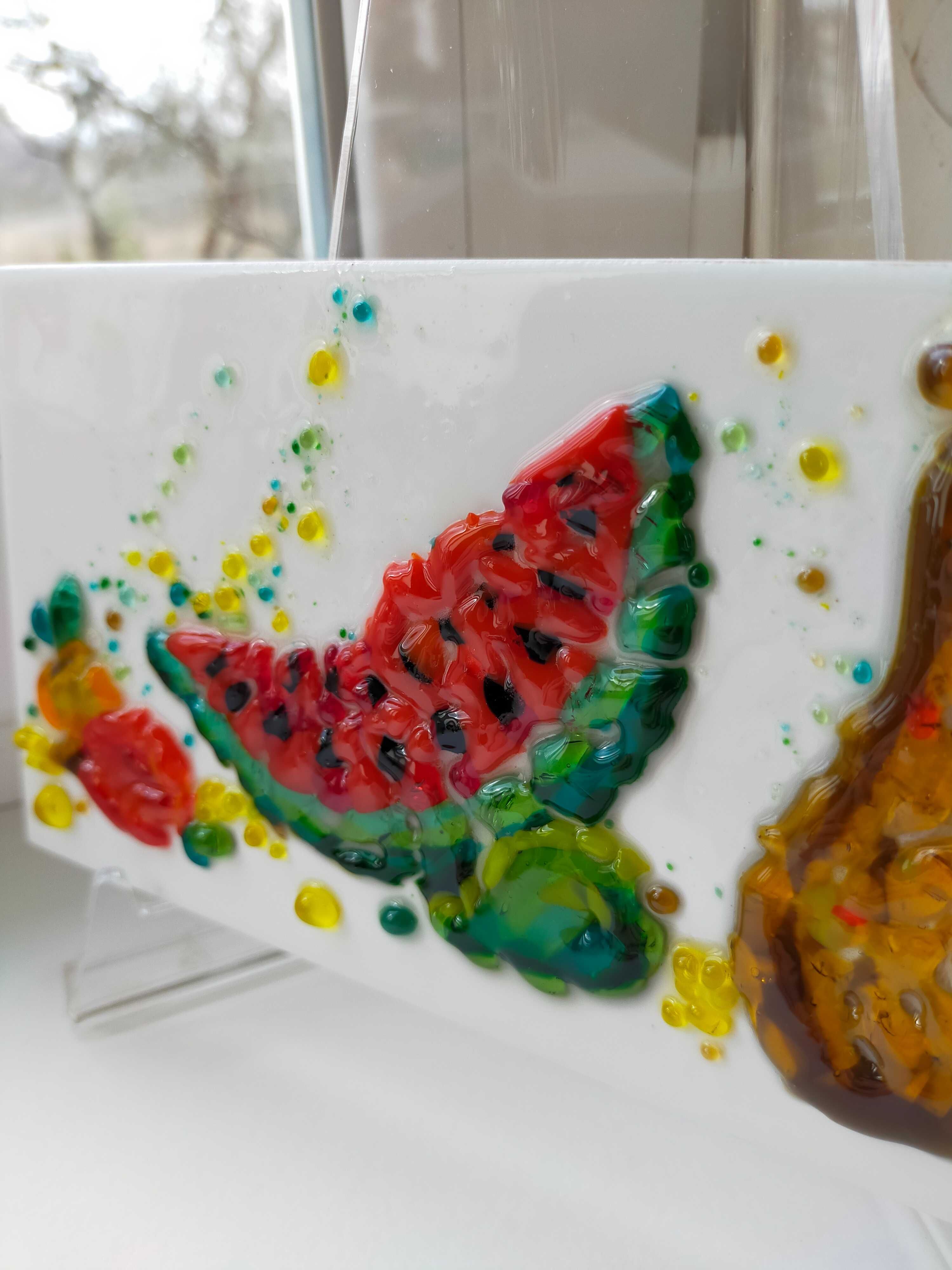 Картина на керамічній плитці "Натюрморт з фруктами"