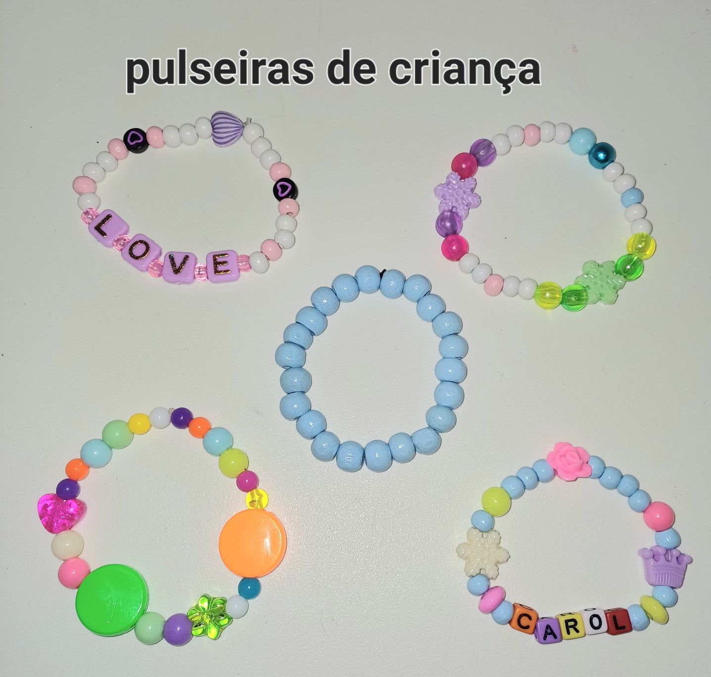 Pulseiras de criança personalizadas/Novas