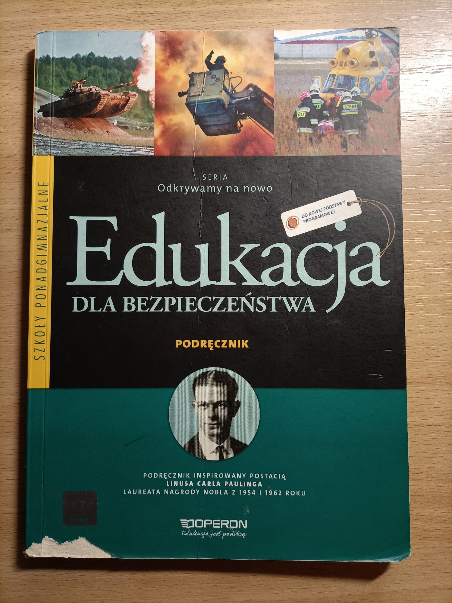 Edukacja dla bezpieczeństwa podręcznik seria Odkrywamy na nowo