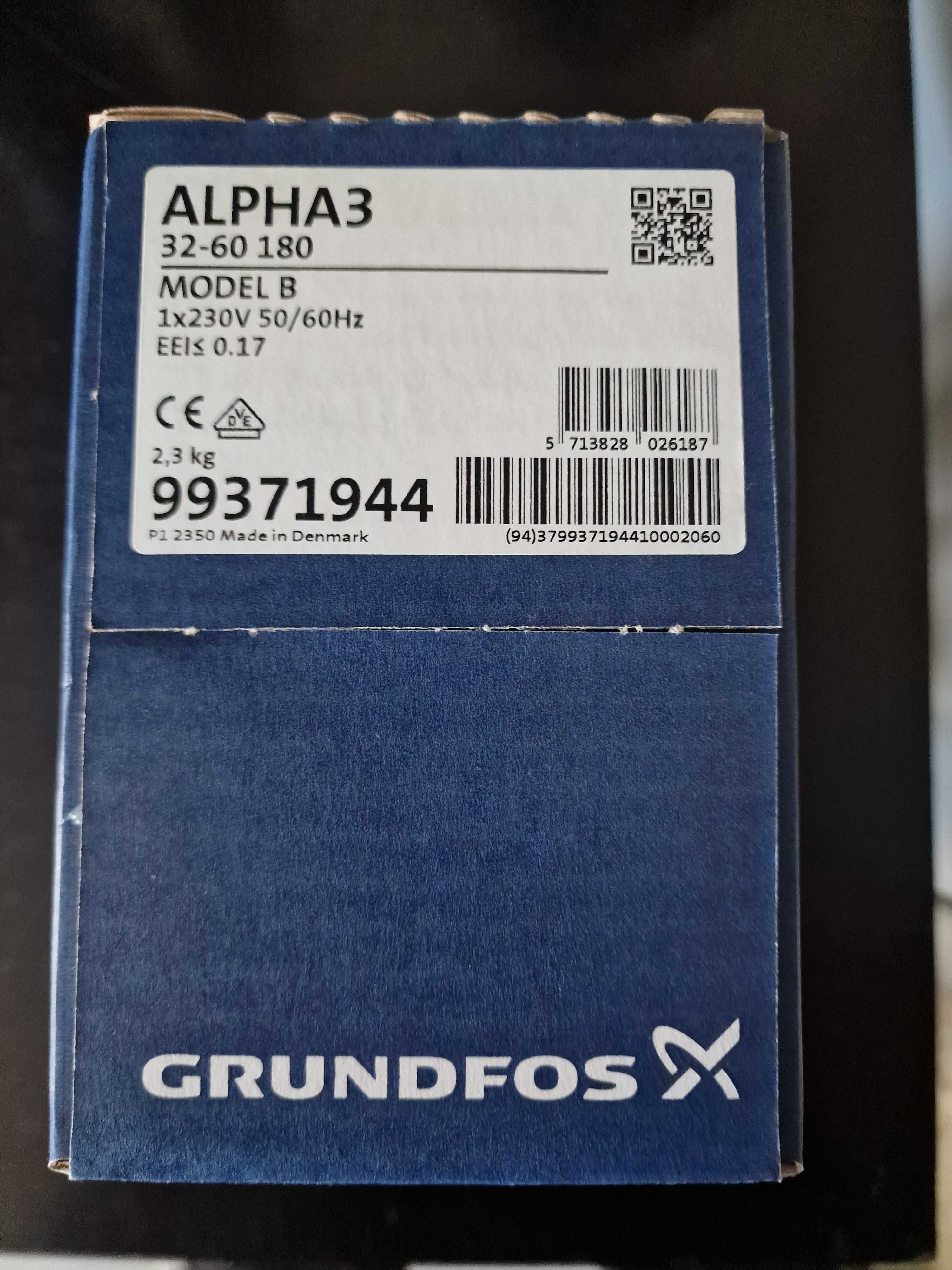 Pompa obiegowa Alpha3  nowa oryginalna Firmy Grundfos