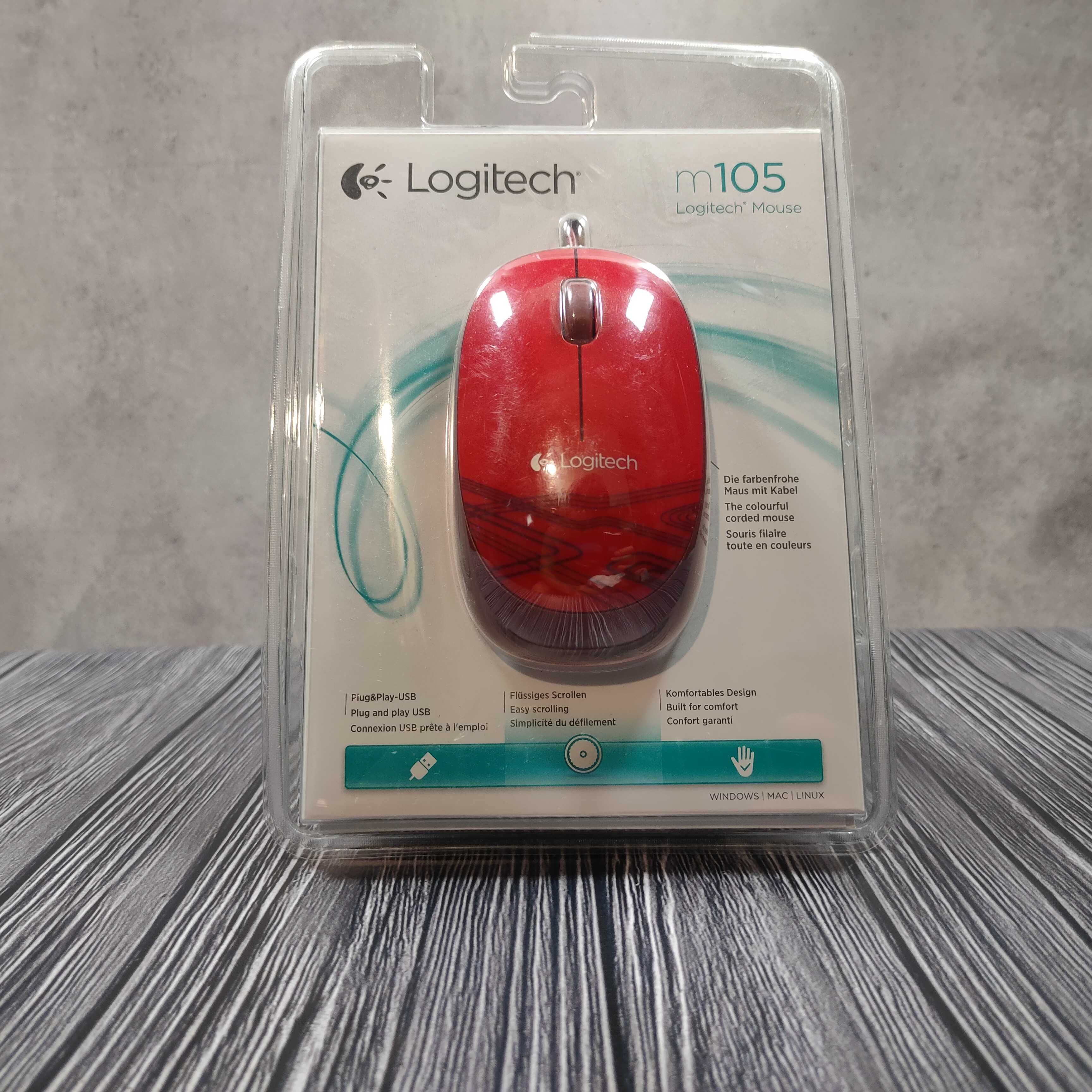 Logitech Мишка, Миша M105 Wired USB Mouse нова
