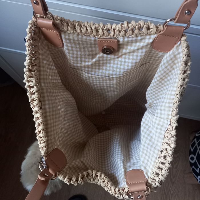 Torba na lato plażę słomkowa torebka