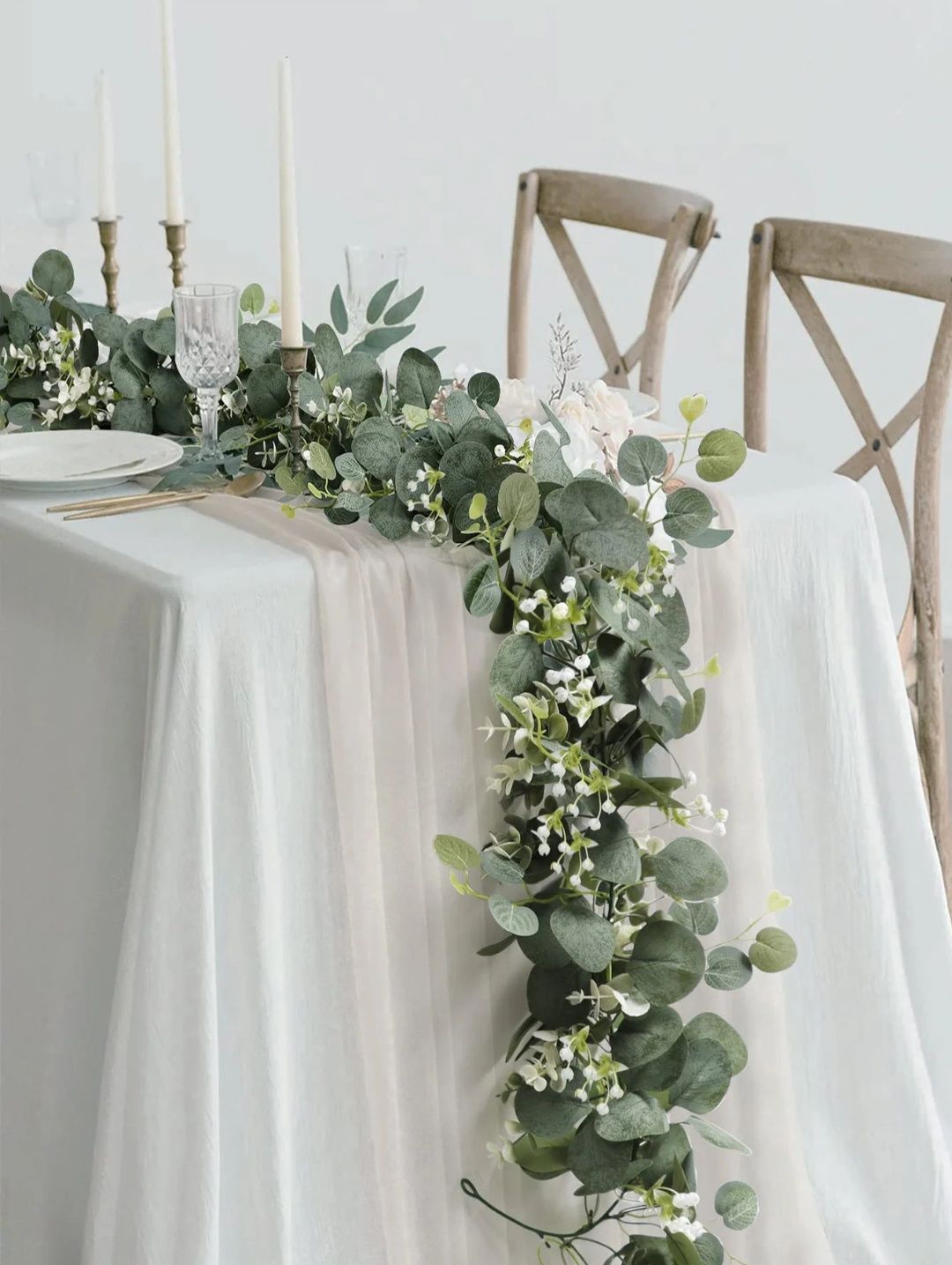 Декоративная зелень эвкалипт на стол цветы на арку
