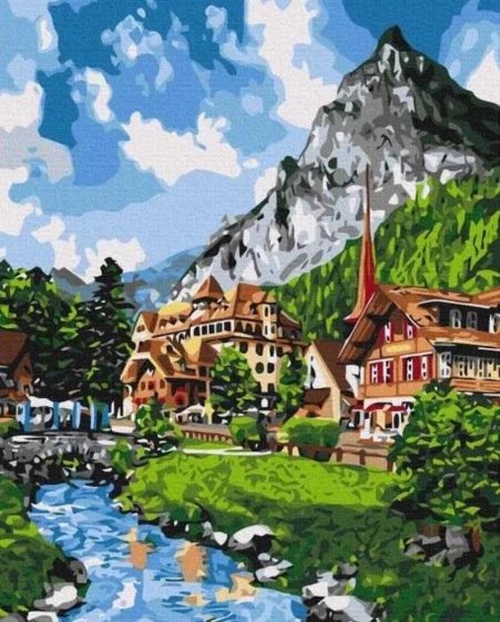 Malowanie po numerach - Krajobraz 40x50cm Twoje Hobby pudełko,414x509