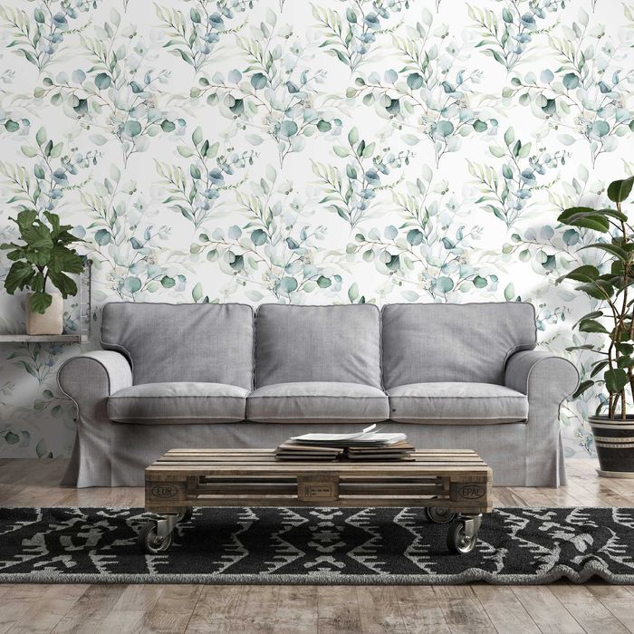Fototapeta Liście Kwiaty Zieleń Powtarzalne 3D Twój Rozmiar + KLEJ