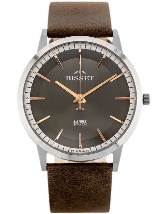 Zegarek męski Bisset BSCF25 - tytanowy