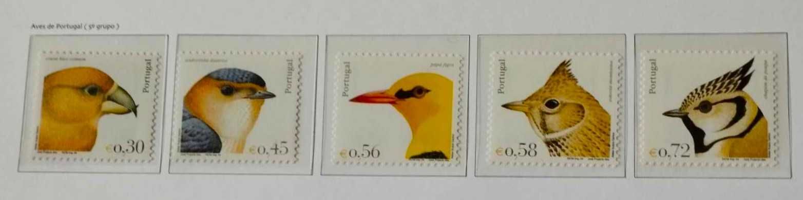 Série nº 3095/99 – Aves de Portugal (5º grupo)