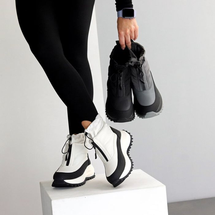 Жіночі Зимові черевики дутики в кольорах