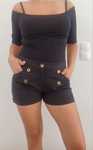 Bodies preto e cinza bersha -M