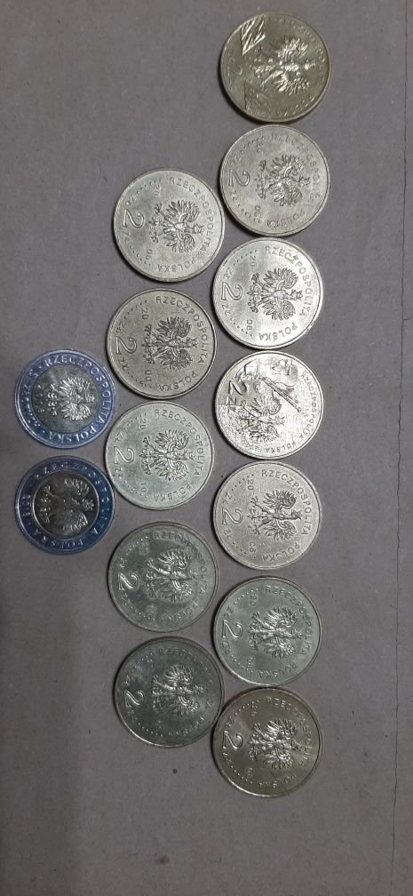 Monety 2zł i 5zł  zamienię