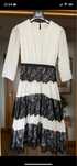 Vestido às bolinhas e com renda - Coosy