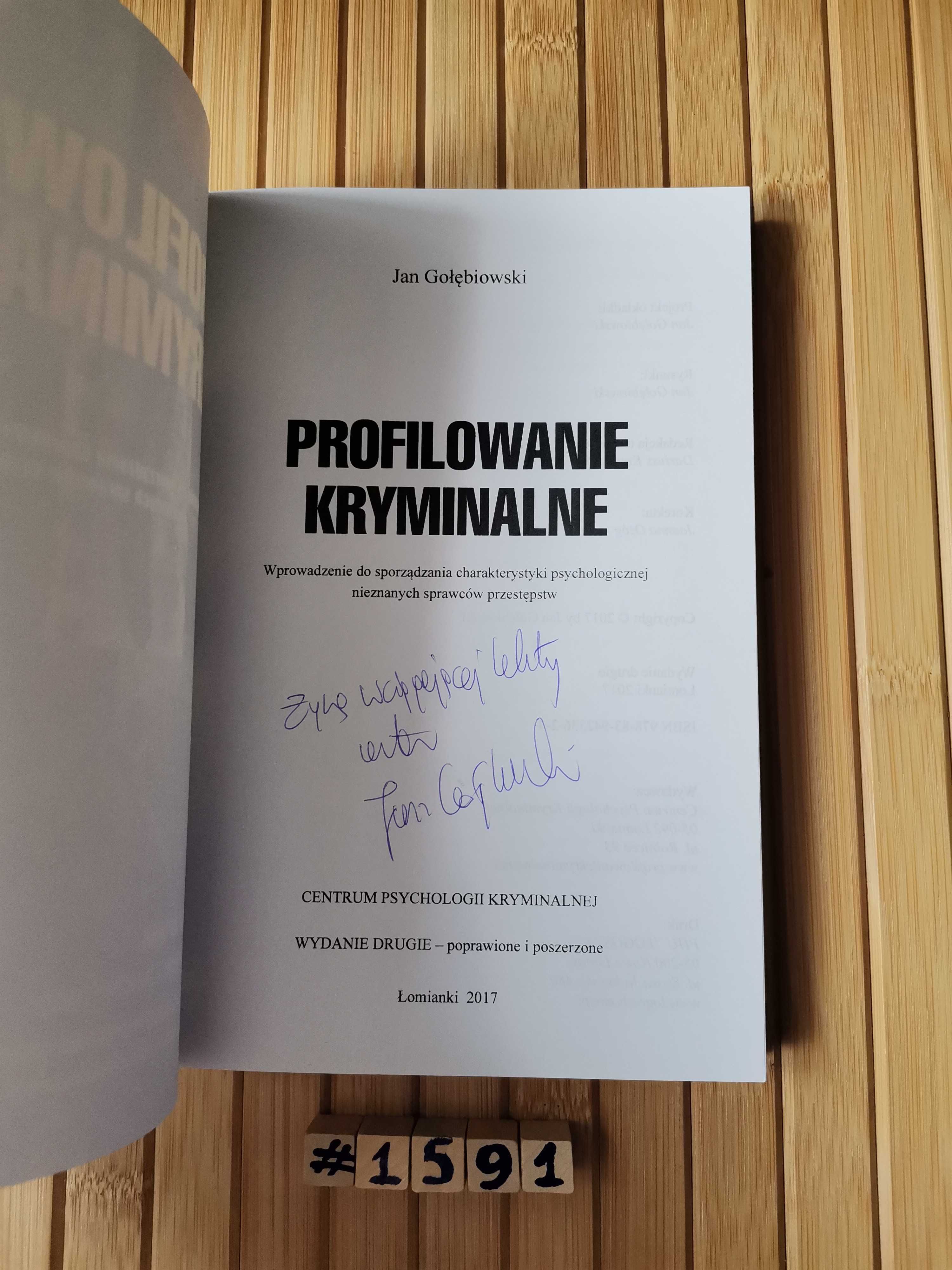Gołębiowski Profilowanie kryminalne z autografem i dedykacją Real foty