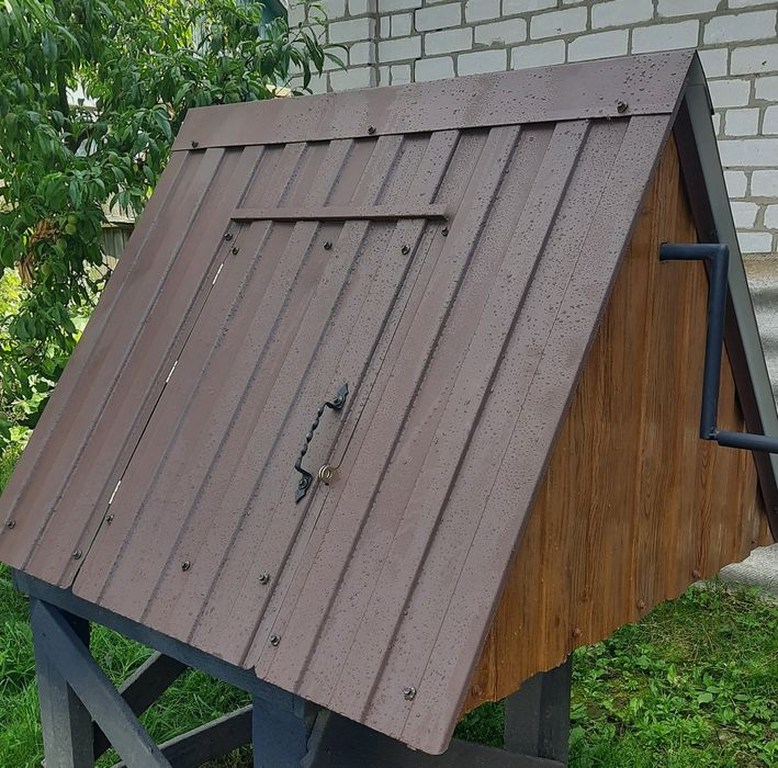 дах на криницю та інші вироби з дерева (накриття на колодязь)