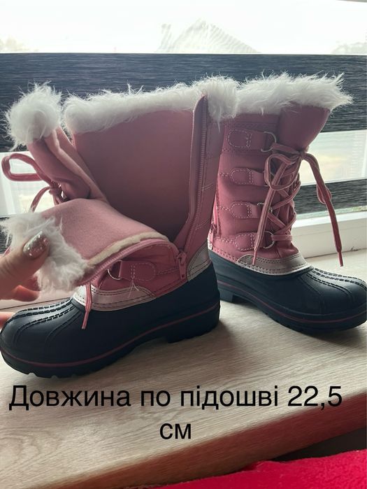 Теплі чобітки для дівчинки