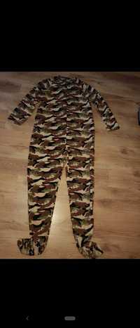 Kombinezon pajac M L moro khaki pidżama kostium żołnierza