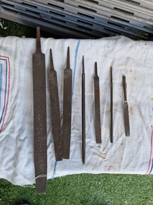 Limas de ferro, murça e grosa