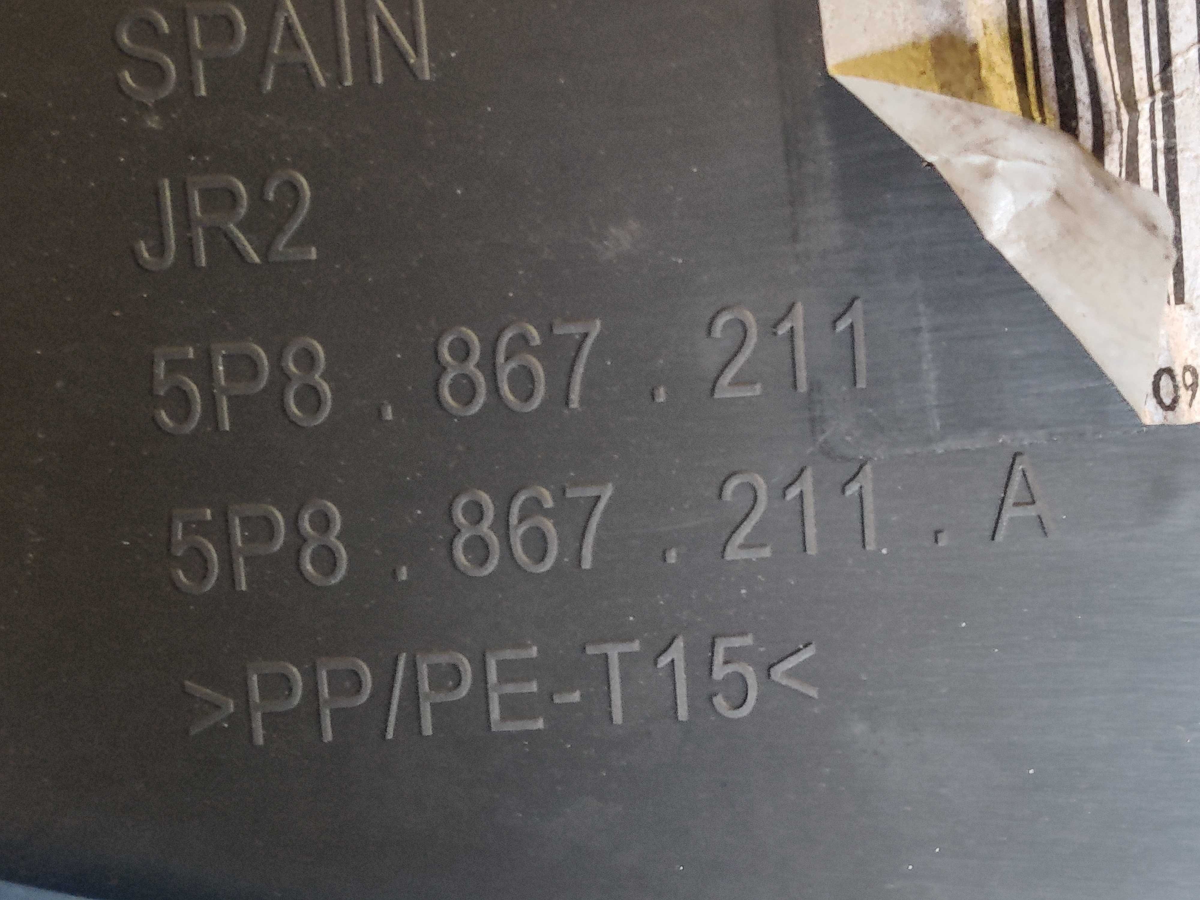 Seat Altea XL Tapicerka Boczek Drzwi Lewych Tylnych Lewy Tył