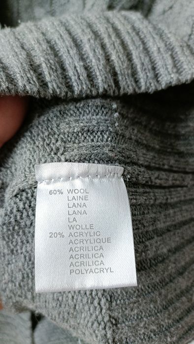 Kamizelka damska bezrękawnik pulower wełniana wełna wool oversize