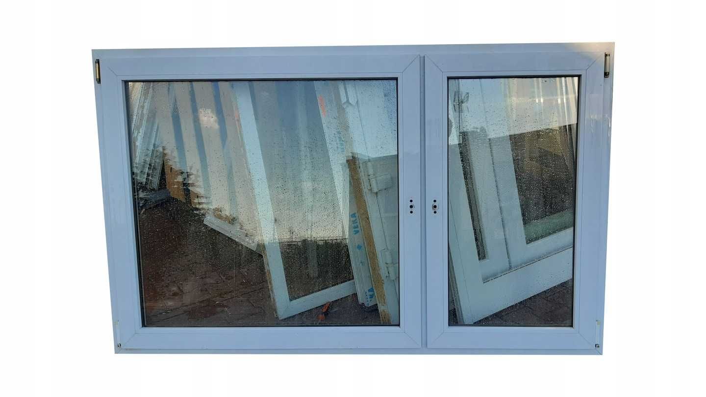 KR HAUS Okno 206x143 okna dwuskrzydłowe używane pcv używane Międzychód
