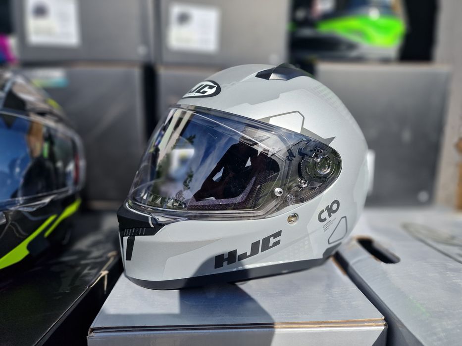 Kask Motocyklowy HJC C10 ASPA 'M light grey !Gratisy!