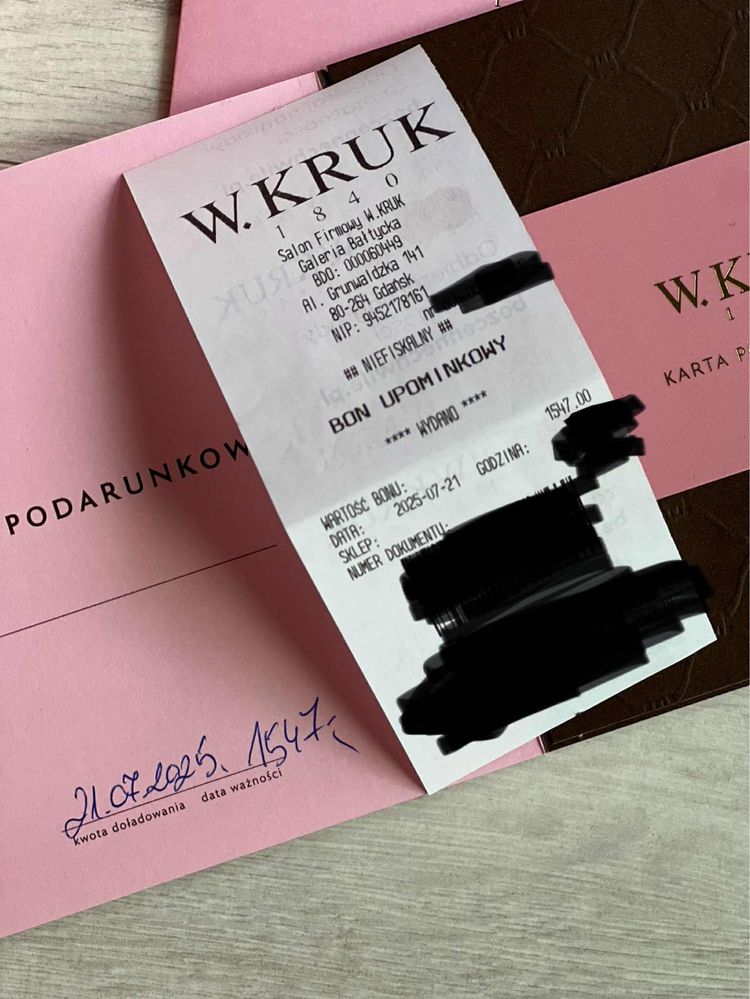 Sprzedam bon podarunkowy do kruka