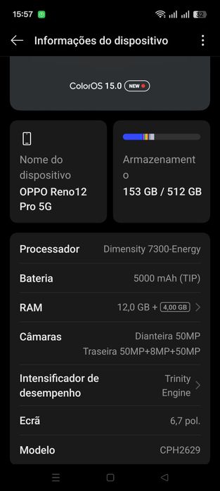 Oppo Reno 12 pro 5g 512GB