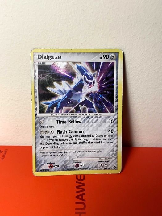 Carta Pokémon Dialga Lv.68 (16/106) Holo Rara Great Encounters 2008