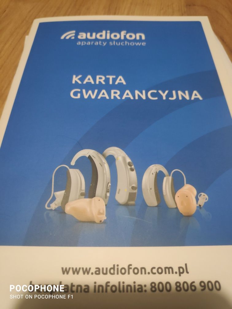 Aparat słuchowy medyczny audiofon nr seryjny D1109