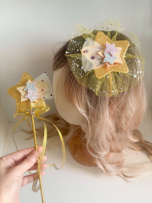 Набір для зірочки. костюм зірка. обруч і паличка зірочка.