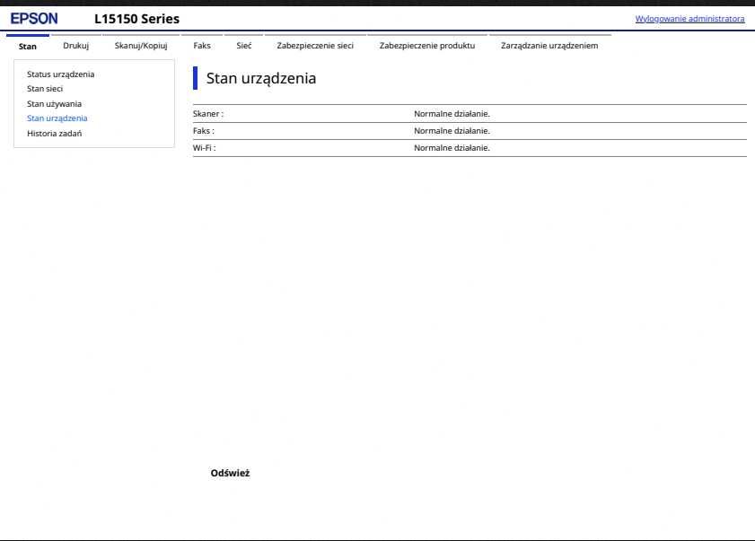 Drukarka Epson L15150 na gwarancji, A3/A3+, 481 stron, stan idealny.