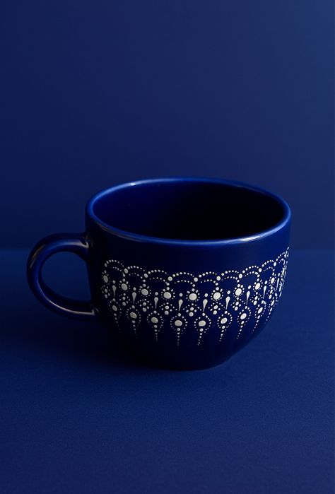 Kubek recznie malowany