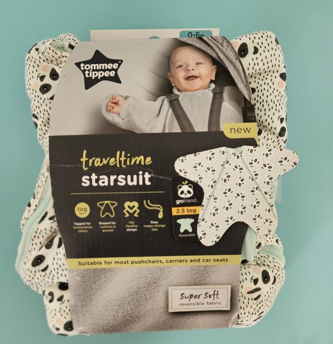 Спальник Tommee tippee traveltime 0-6 місяців Starsuit