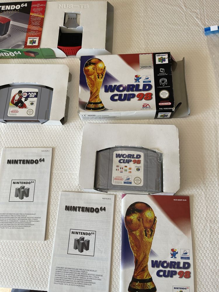 Nintendo 64 jogos com caixa e manual