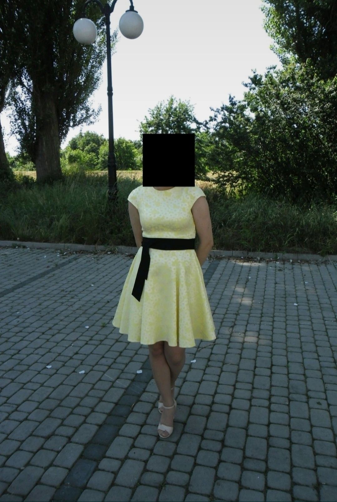 Żółta sukienka S