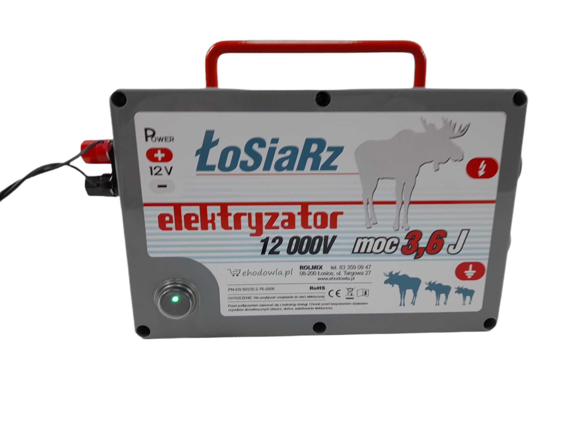 Elektryzator Łosiarz 3,6J pastuch elektryczny NOWOŚĆ