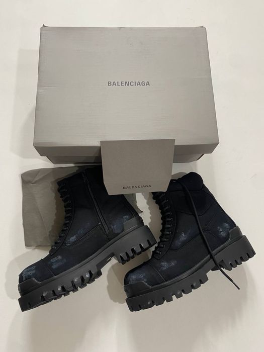 ботинки Balenciaga Combat Strike Boots Black 41 42 43 44 45