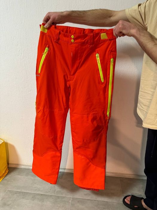 Лыжные штаны женские wedze яркие оранжевые горнолыжные