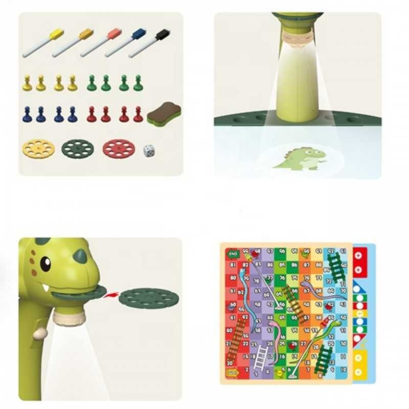 Projektor do rysowania dinozaur stolik zabawka dla dzieci 3+
