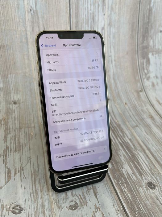IPhone 13 Pro gold 128gb!!!neverlock!! З США!!батарея 90%