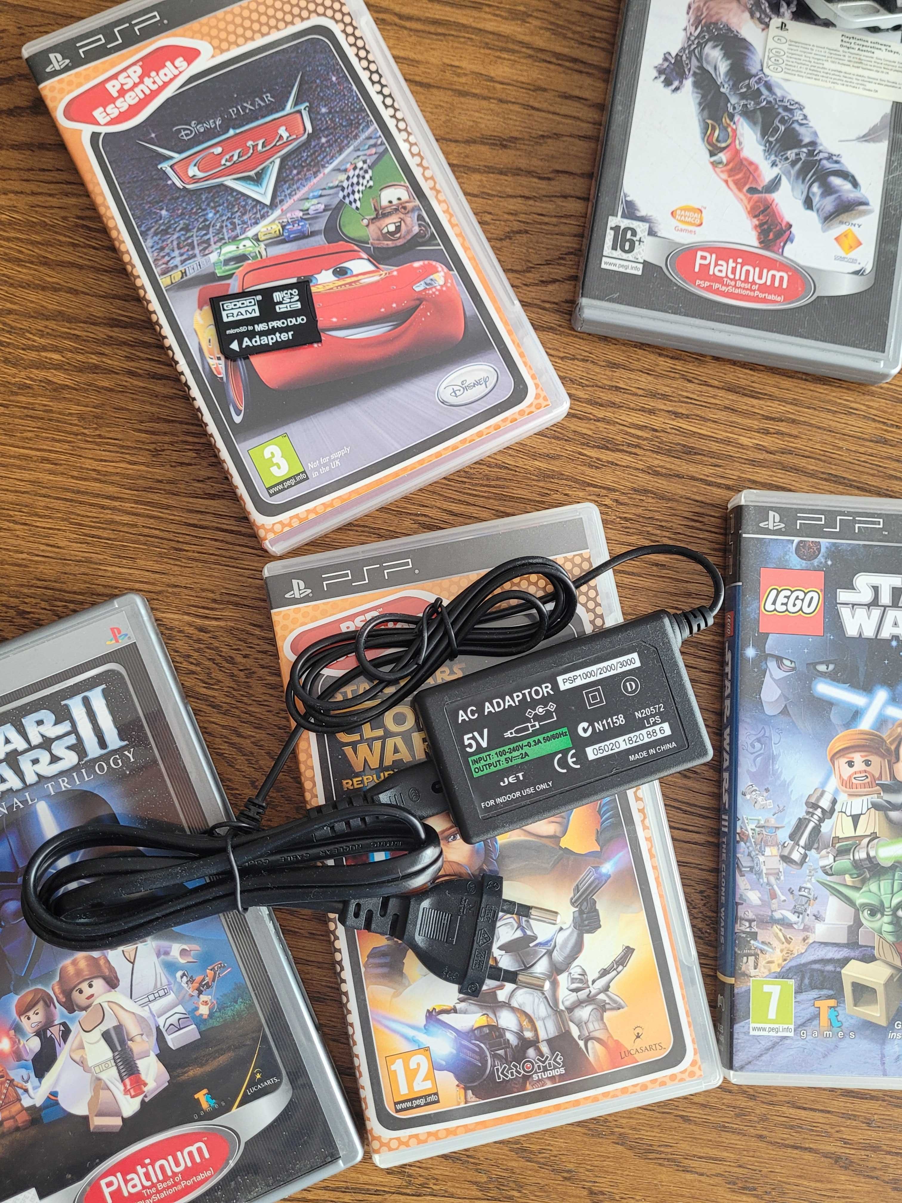 PSP 3004 + 6 gier, 100% sprawne, karta pamięci 8GB w zestawie