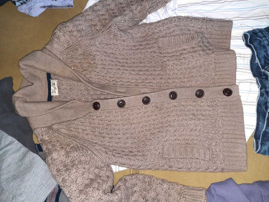 Zestaw sweter spodnie Marks&Spencer koszula 122