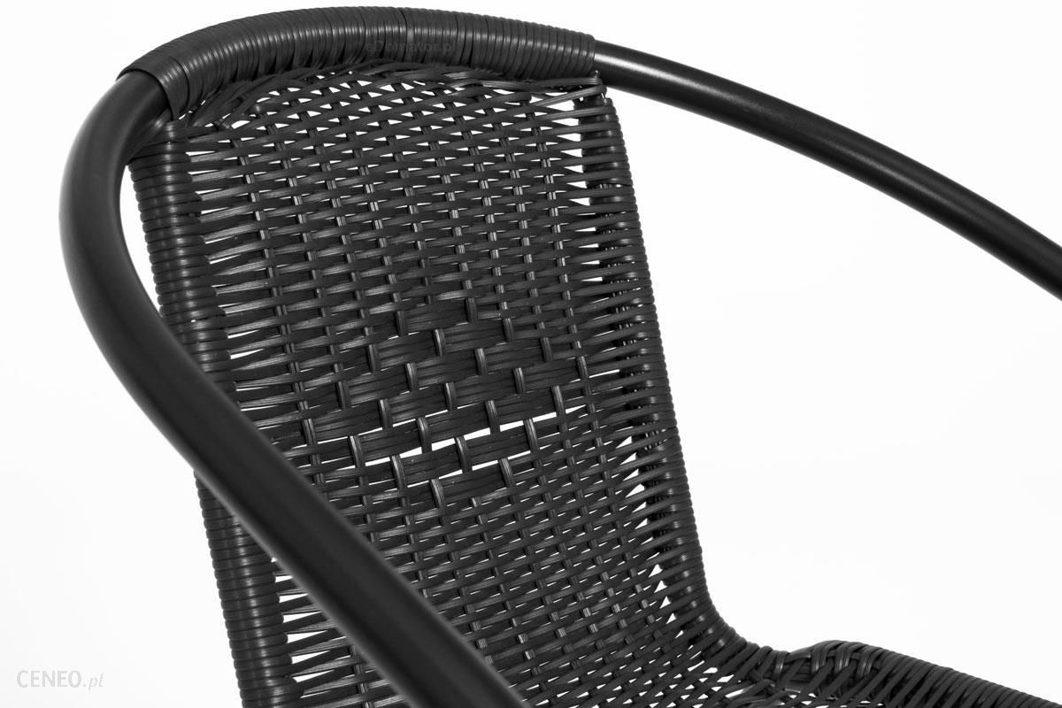 Krzesło ogrodowe metalowe poliratan Sztaplowane