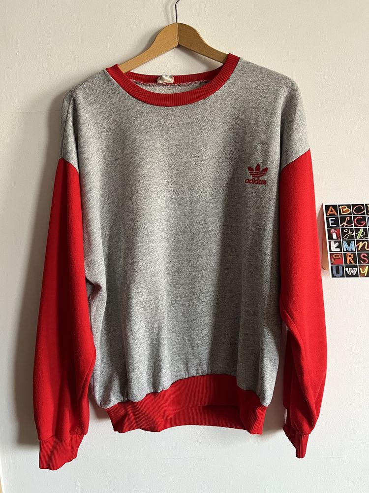 Bluza adidas vintage M szara