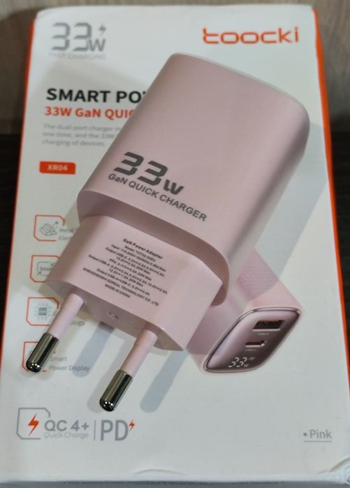 Зарядний пристрій 35W Asometech екран+кабель