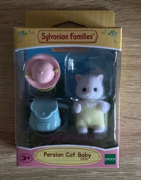 новий набір sylvanian family persian cat baby