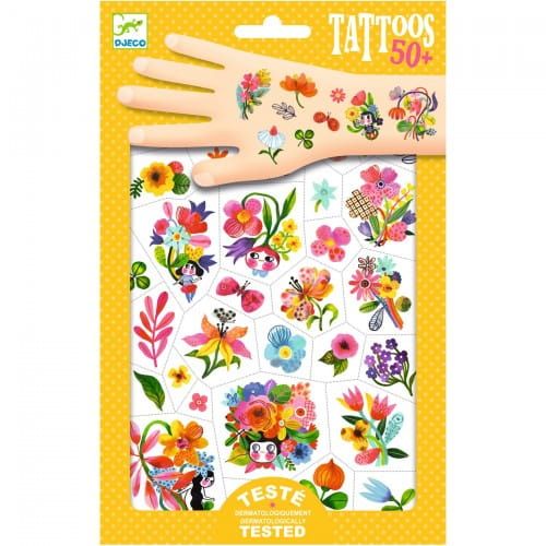Tatuaże kwiaty bukiety zmywalne Djeco
