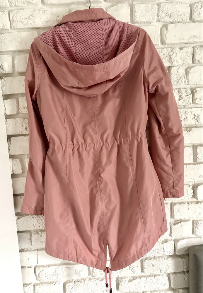 Pudrowa parka kurtka wiosenna XS